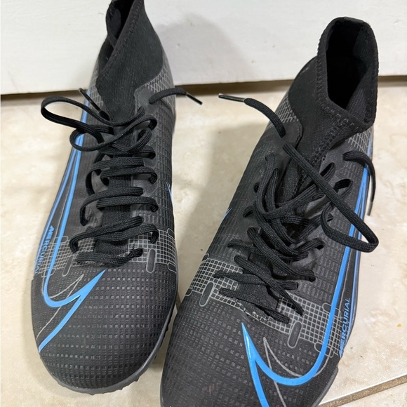 Nike Mercurial Men\'s Black and Blue Soccer Shoes main image 8